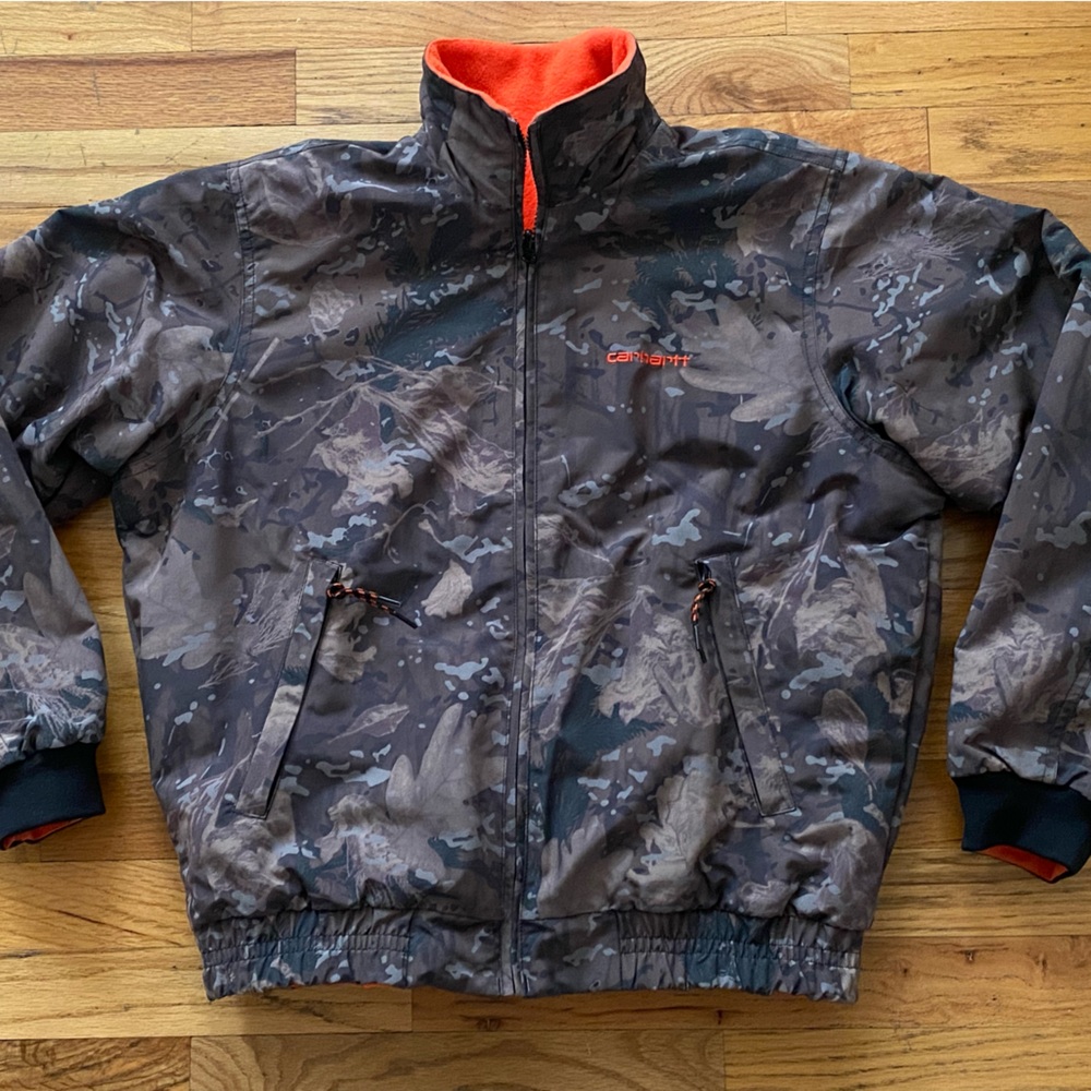 Carhartt WIP Women's Camouflage Keystone Reversible Bomber Jacket Sz S Small - Picture 6 of 12